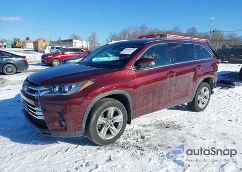2019 Toyota Highlander Limited z USA, uszkodzony, nr VIN 5TDDZRFH7KS933466